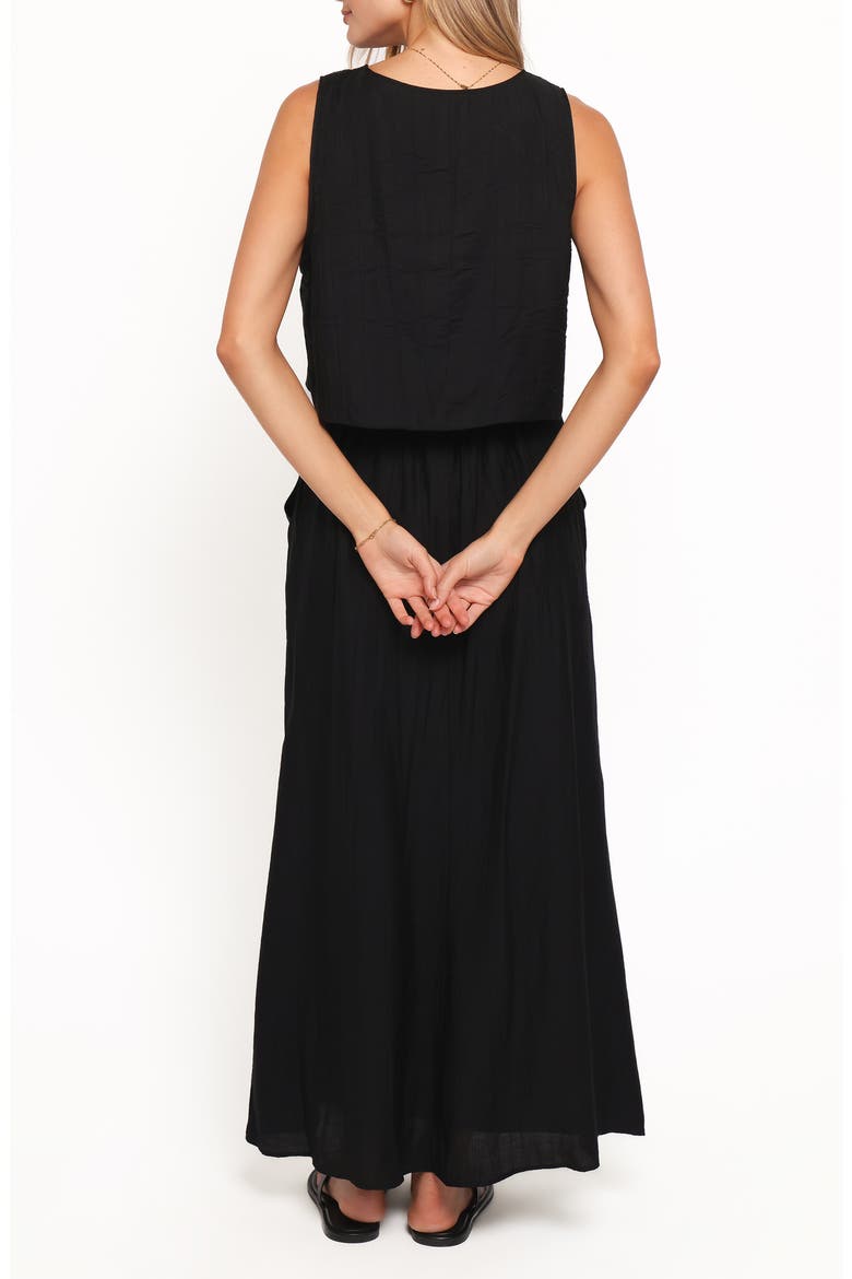 Captie Tank & Maxi Skirt Set, Alternate, color, BLACK