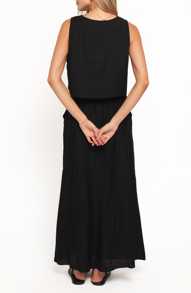 Petal & Pup Captie Tank & Maxi Skirt Set, Alternate, color, Black