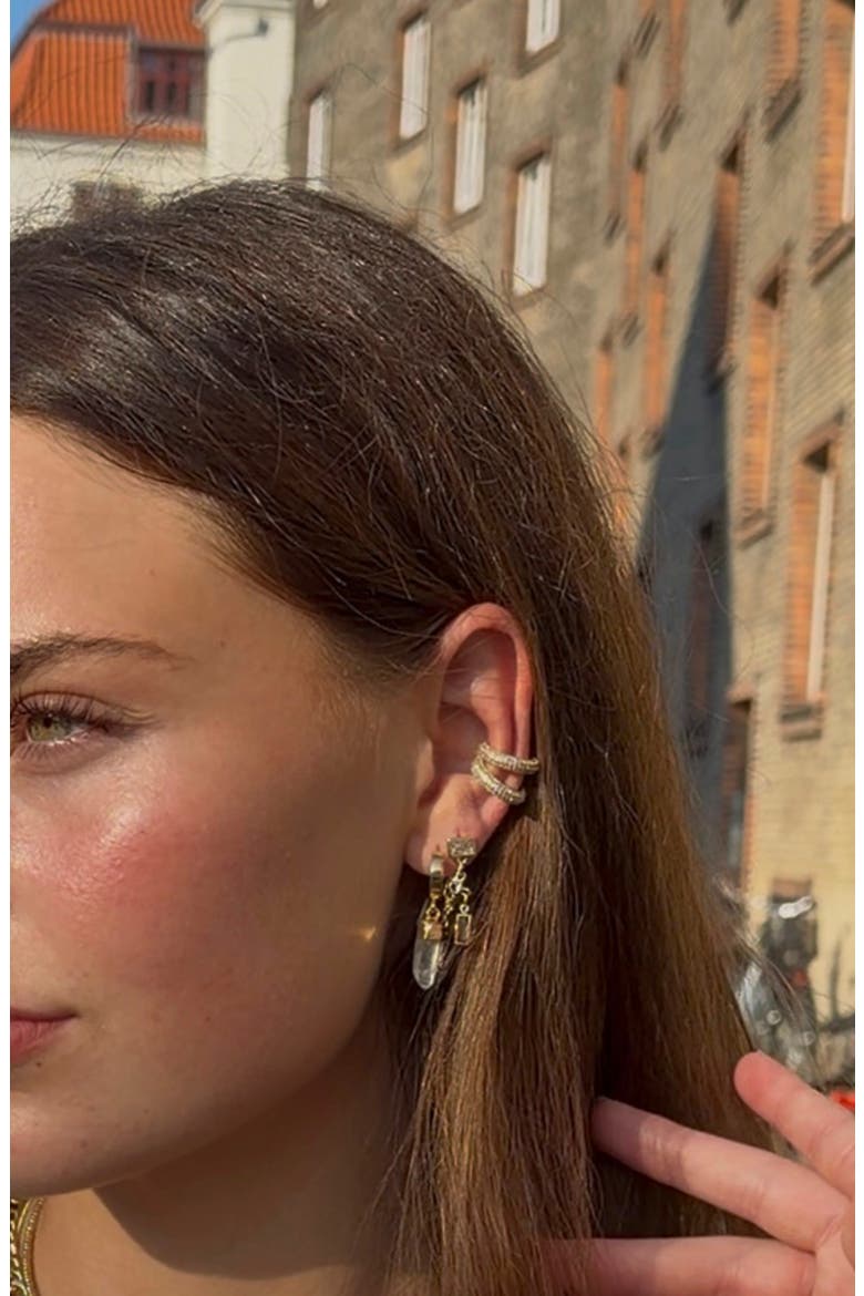 Willa Cubic Zirconia Stud Earrings, Alternate, color, GOLD