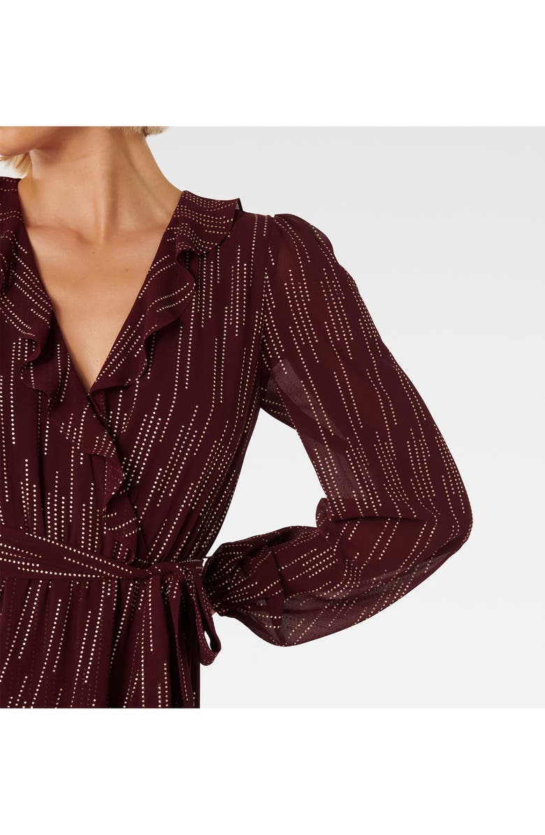 Ever New Print Ruffle Tie Waist High-Low Maxi Dress, Alternate, color, 