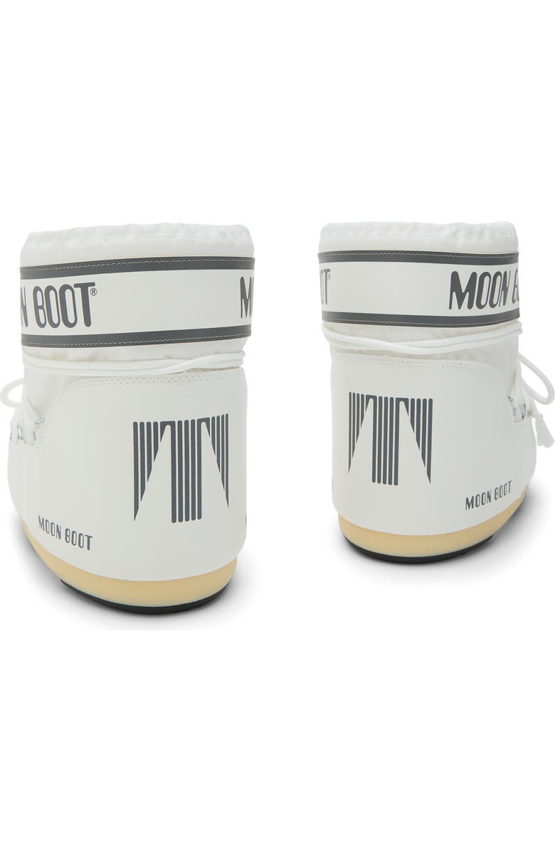Moon Boot<sup>®</sup> Classic Low 2 Water Repellent Nylon Boot, Alternate, color, White Mono
