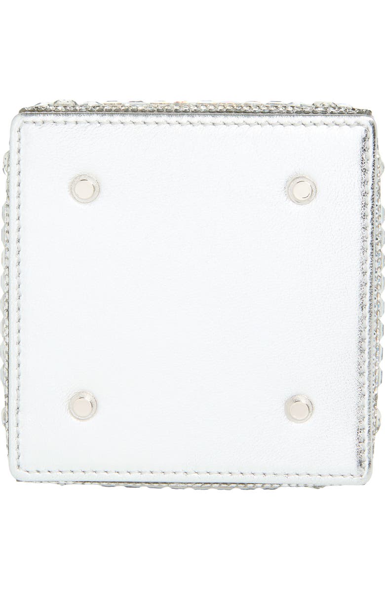 JUDITH LEIBER COUTURE Landmark Birdcage Crystal Minaudière, Alternate, color, Silver Rhine Multi