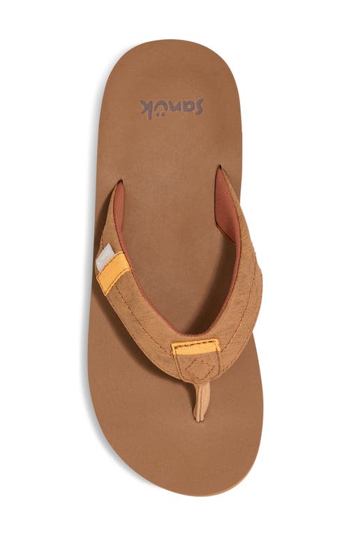 Sanuk Sawyer Flip Flop In Brown