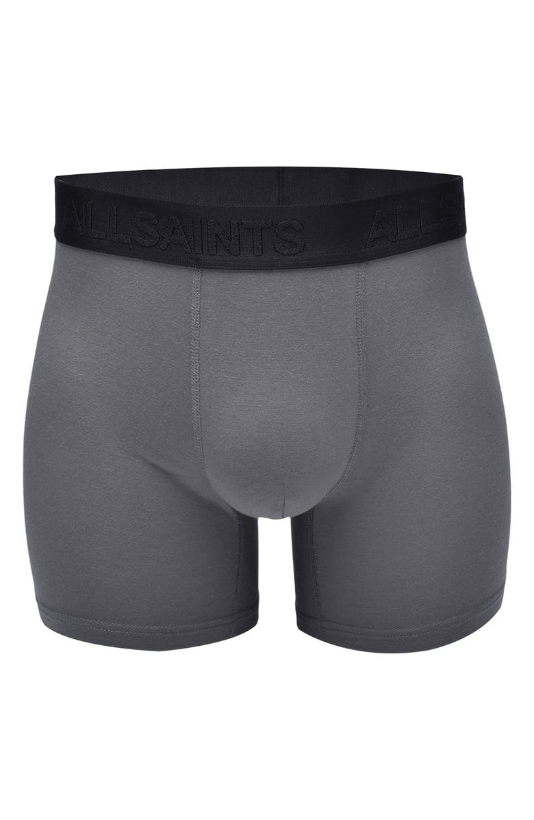 AllSaints Assorted 3-Pack 5-Inch Contour Pouch Boxer Briefs, Alternate, color, Black Multi