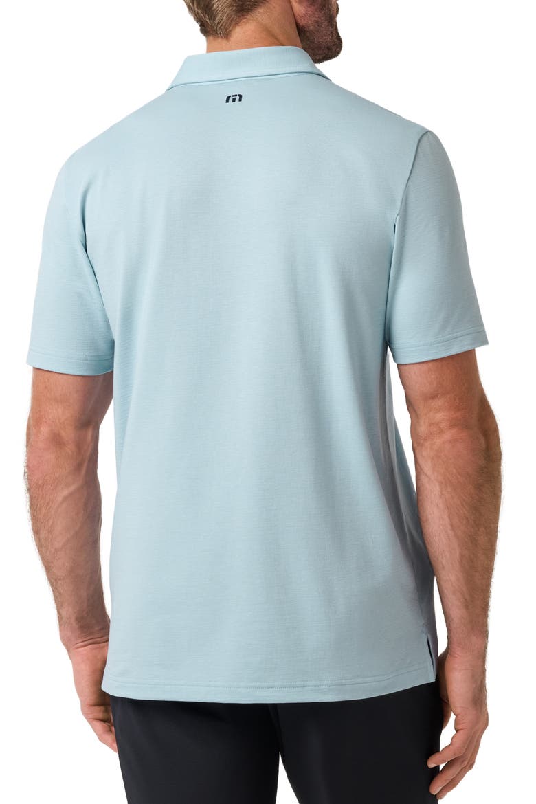 Chest Stripe Jersey Polo, Alternate, color, FORGET ME NOT