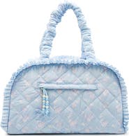 OMG Accessories Kids' Floral Quilted Duffle Bag