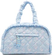 OMG Accessories Kids' Floral Quilted Duffle Bag