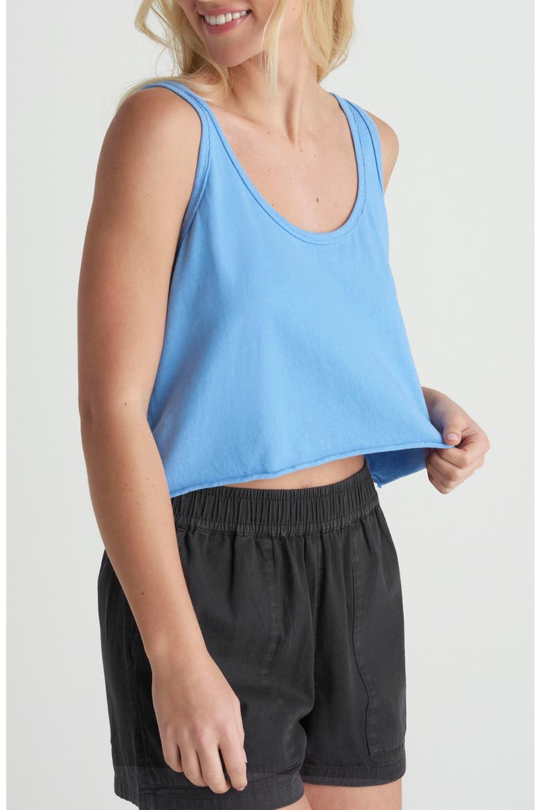 California Crop Cotton Jersey Tank, Alternate, color, PROVENCE