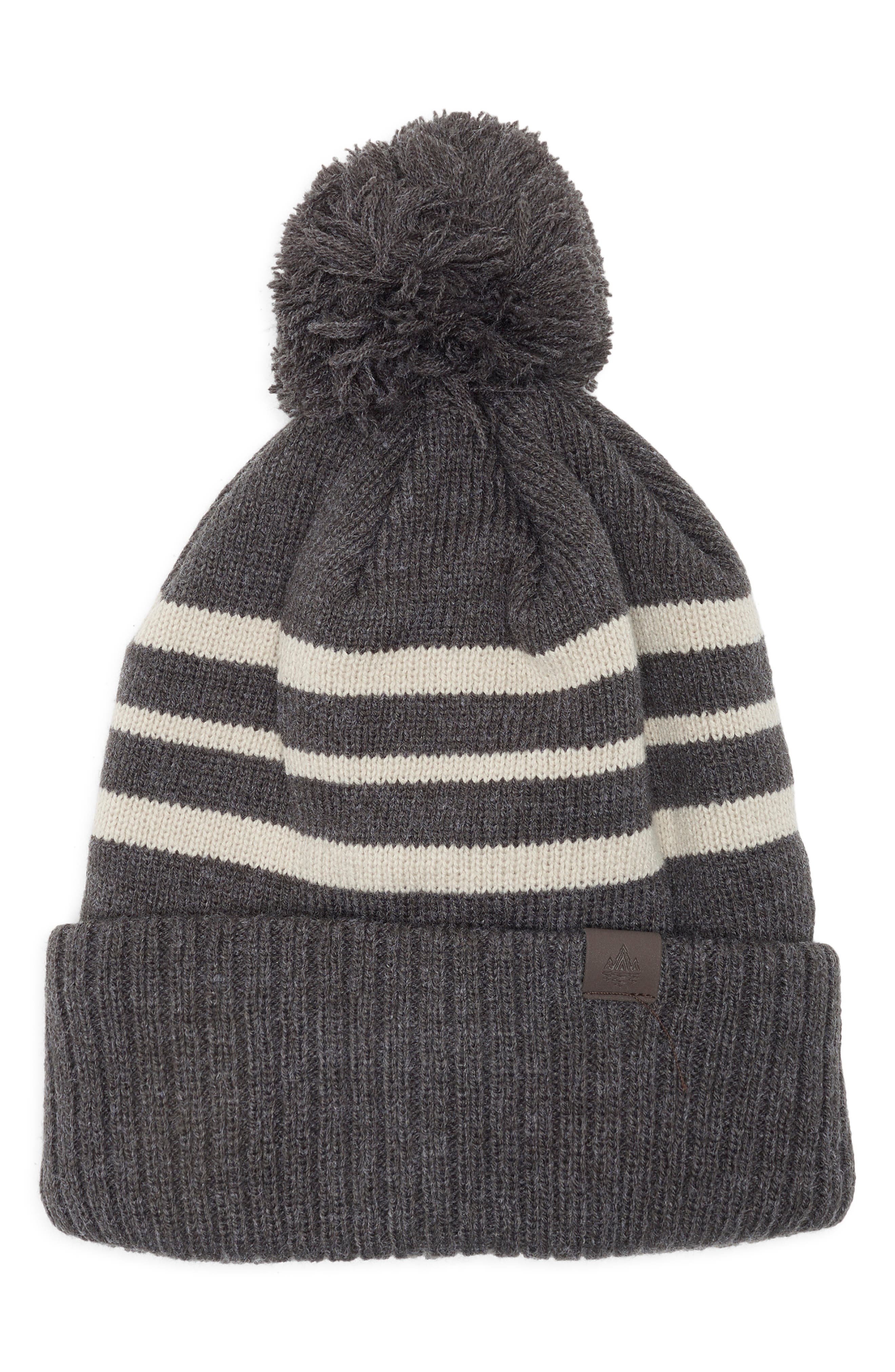 Rainforest Stripe Pom Knit Beanie