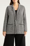 Eileen Fisher Notch Collar Organic Cotton Blend Jacket