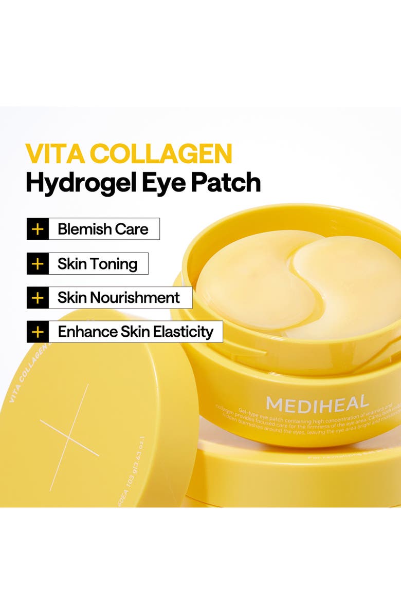 MEDIHEAL Vita Collagen Eye Ampoule Patches, Alternate, color, Yellow