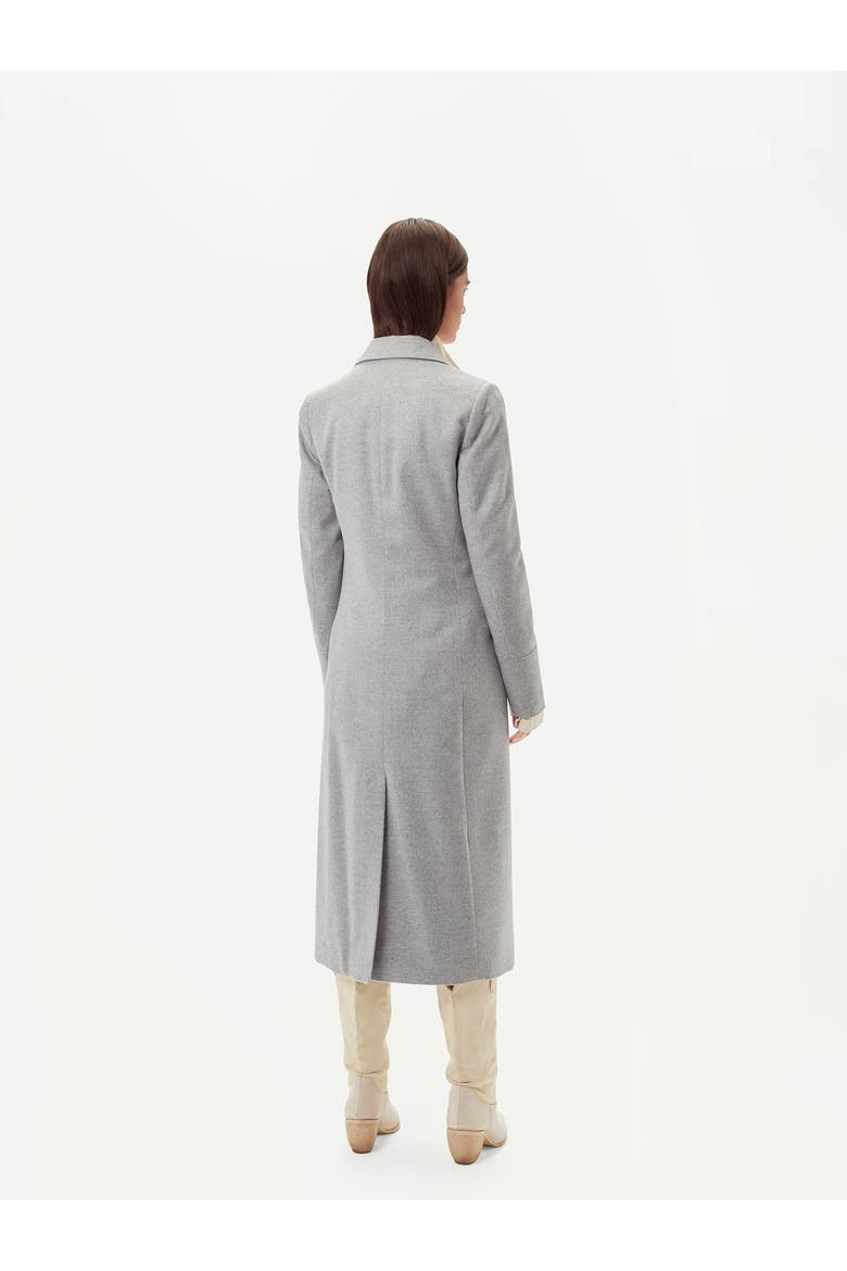 Cashmere Peak Lapel Long Coat, Alternate, color, vapor blue