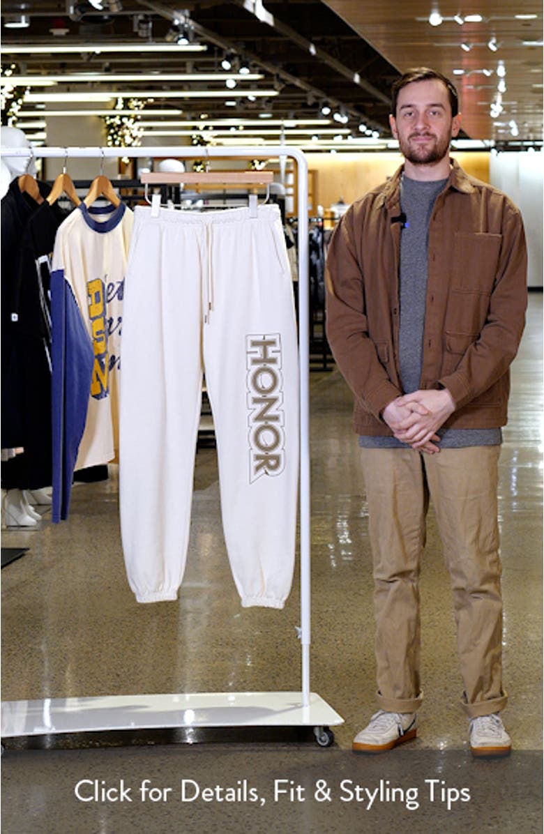 HD Print Logo Sweatpants, sales video thumbnail