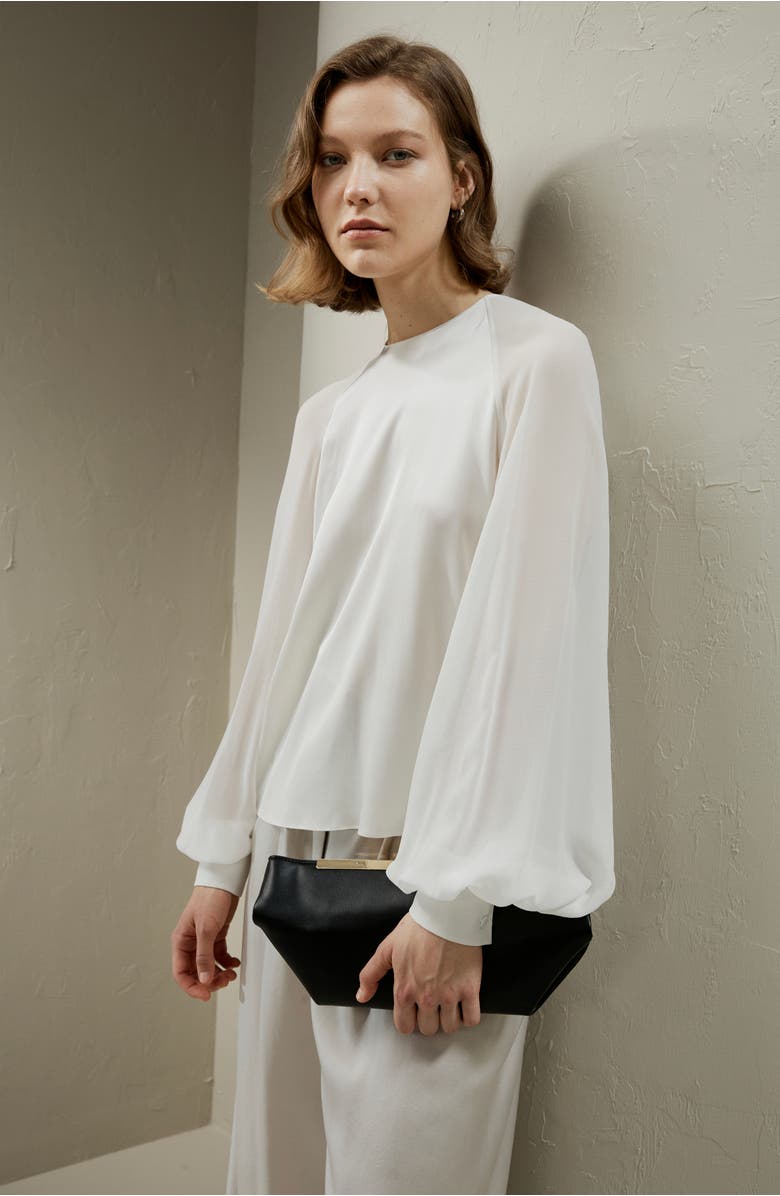 Lilysilk Silk Blouse with Raglan Sleeves, Alternate, color, Natural White