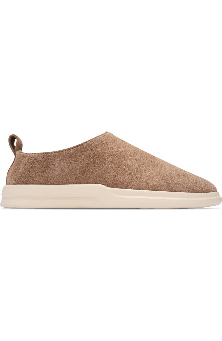 LUSSO CLOUD Gehry Suede Clog, Alternate, color, Chestnut / Shortbread