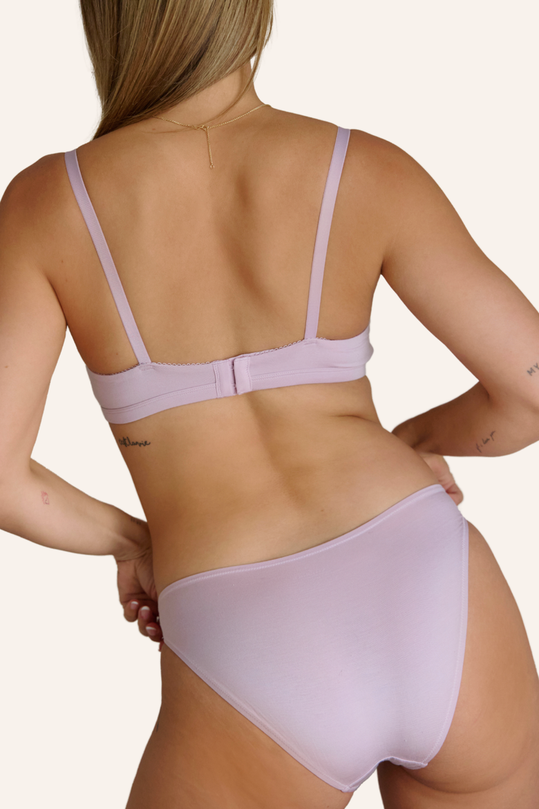 Luxe Nursing Bra, Alternate, color, Lilac
