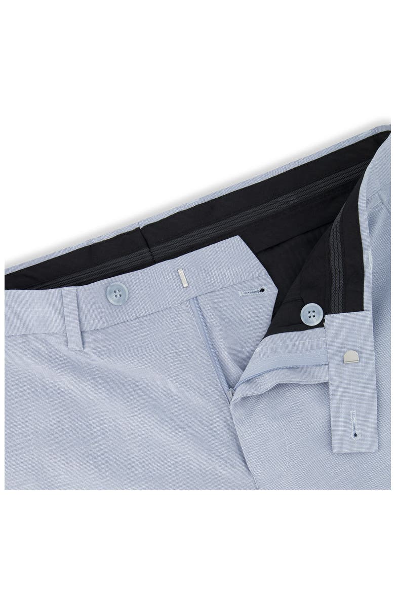 Vince Flat Front Texture Stretch Dress Pants, Alternate, color, 452 LIGHT BLUE