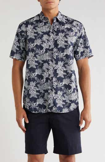 Coastaoro Mavis Leaf Print Short Sleeve Shirt