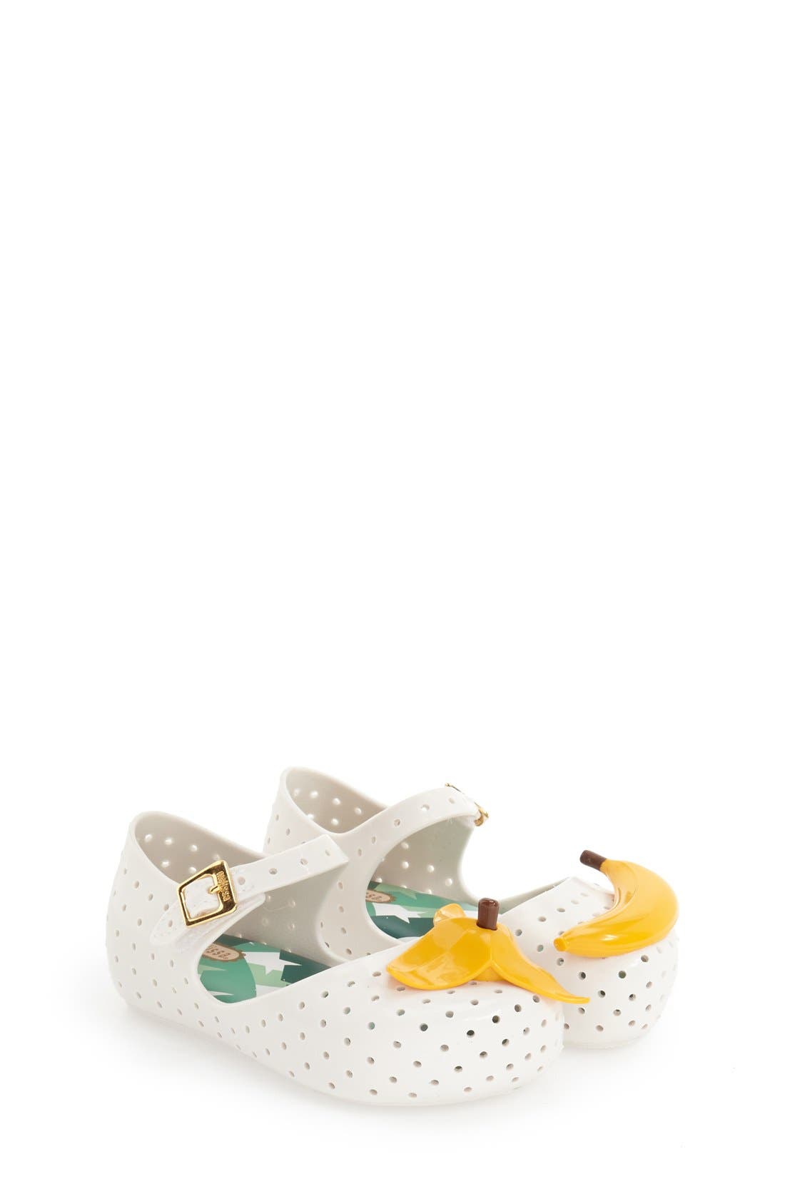 'Furadinha IX' Mary Jane Flat, Alternate, color, WHITE