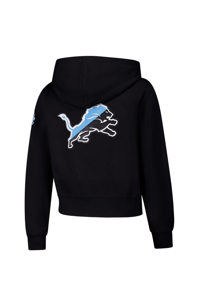 PRO STANDARD Women's Pro Standard Black Detroit Lions Split Logo Full-Zip Hoodie, Alternate, color, 