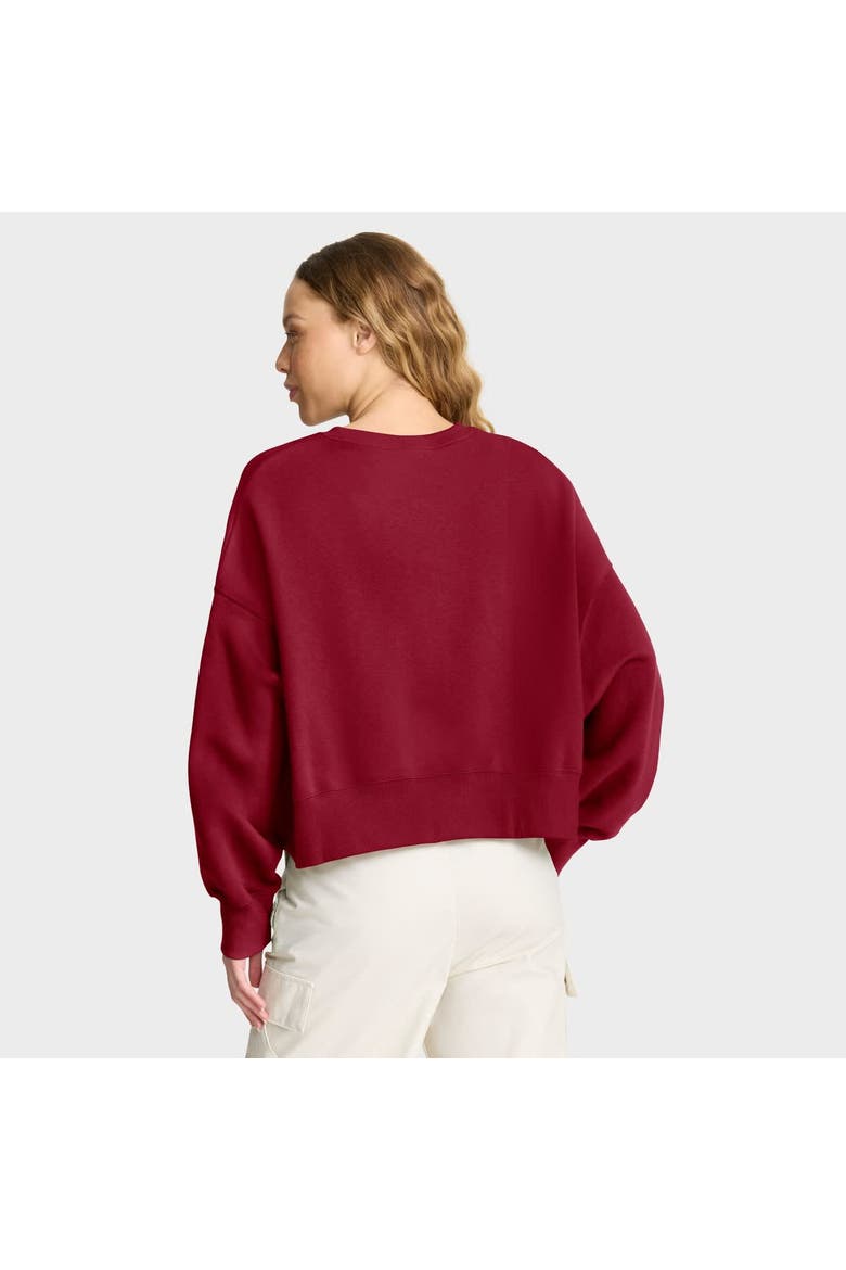 Women's Nike Cardinal Stanford Cardinal Oversized Phoenix Arch Pullover Sweatshirt, Alternate, color, Cardinal