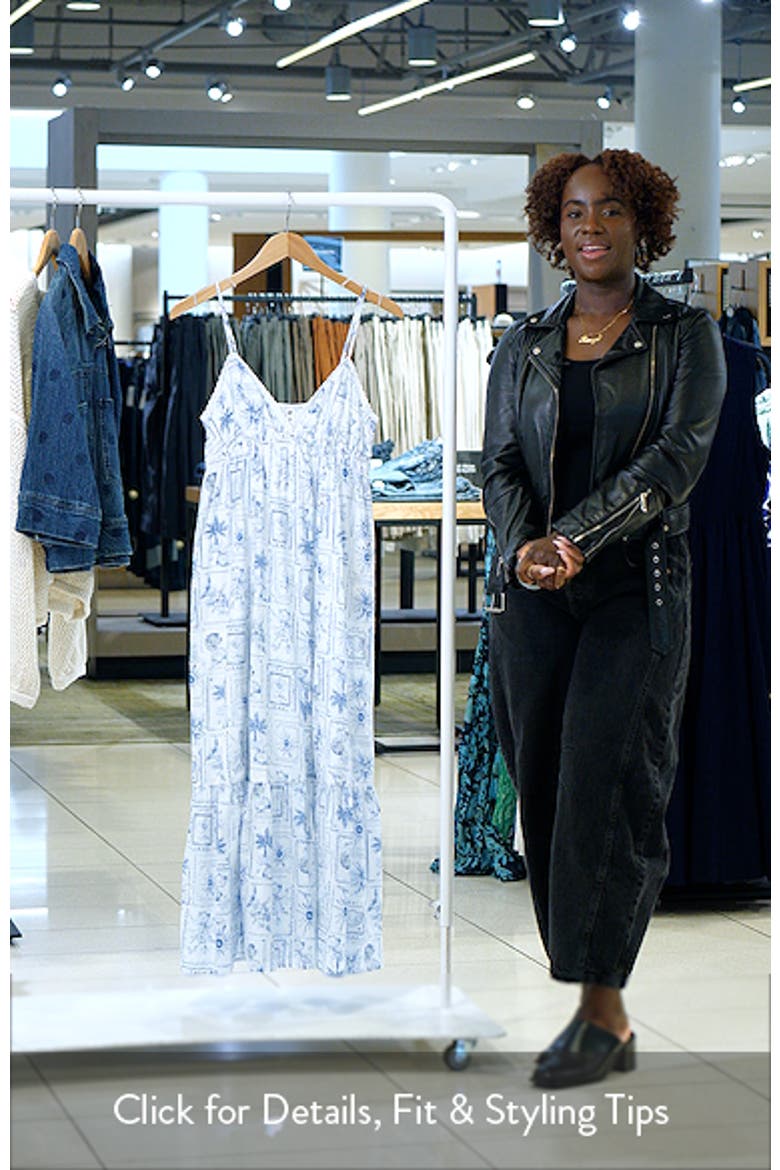 Ruffle Hem Cotton Maxi Dress video
