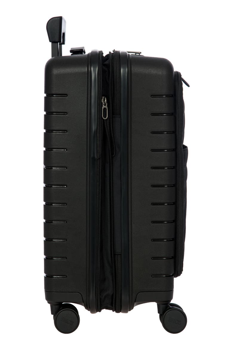 B|Y Ulisse 21 Expandable 21-Inch Spinner Carry-On, Alternate, color, BLACK