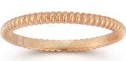 SPHERA MILANO 14K Rose Gold Plated Twist Band Ring