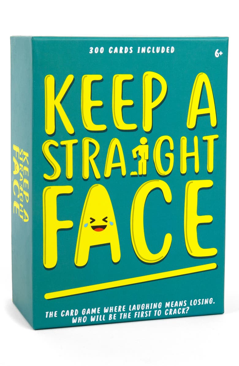 GIFT REPUBLIC Keep a Straight Face Card Game, Main, color, Assorted