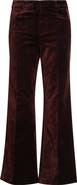 PAIGE Leenah High Waist Wide Leg Velvet Trouser Jeans