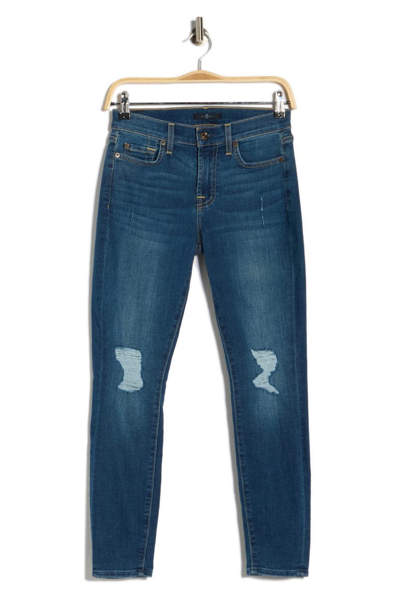 Gwenievere Mid Rise Ankle Skinny Jeans, Alternate, color, AUTHENTIC BLUE