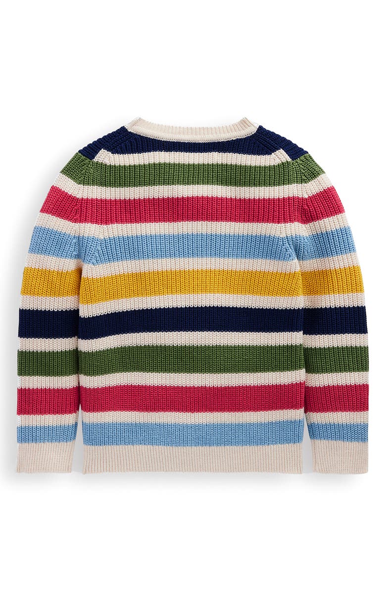 Mini Boden Kids' Everyday Stripe Cotton Crewneck Sweater, Alternate, color,
