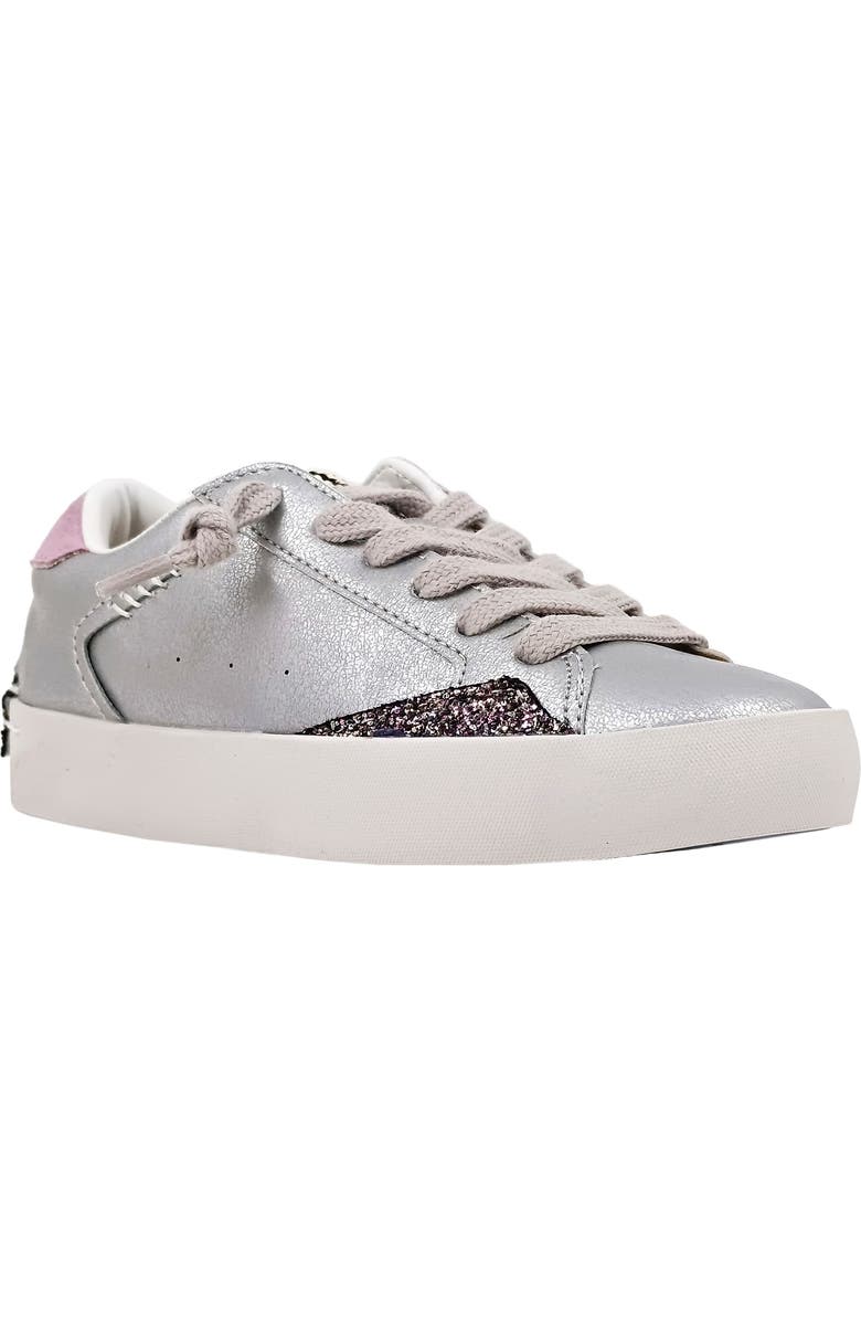 SHUSHOP Kids' Ruby Sneaker, Main, color, Silver