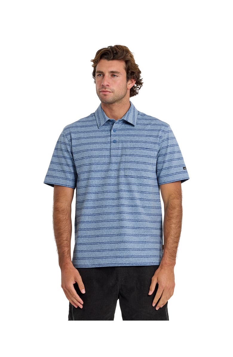 Quiksilver Shank Upf 50 Polo Short Sleeve Shirt, Alternate, color, Riviera