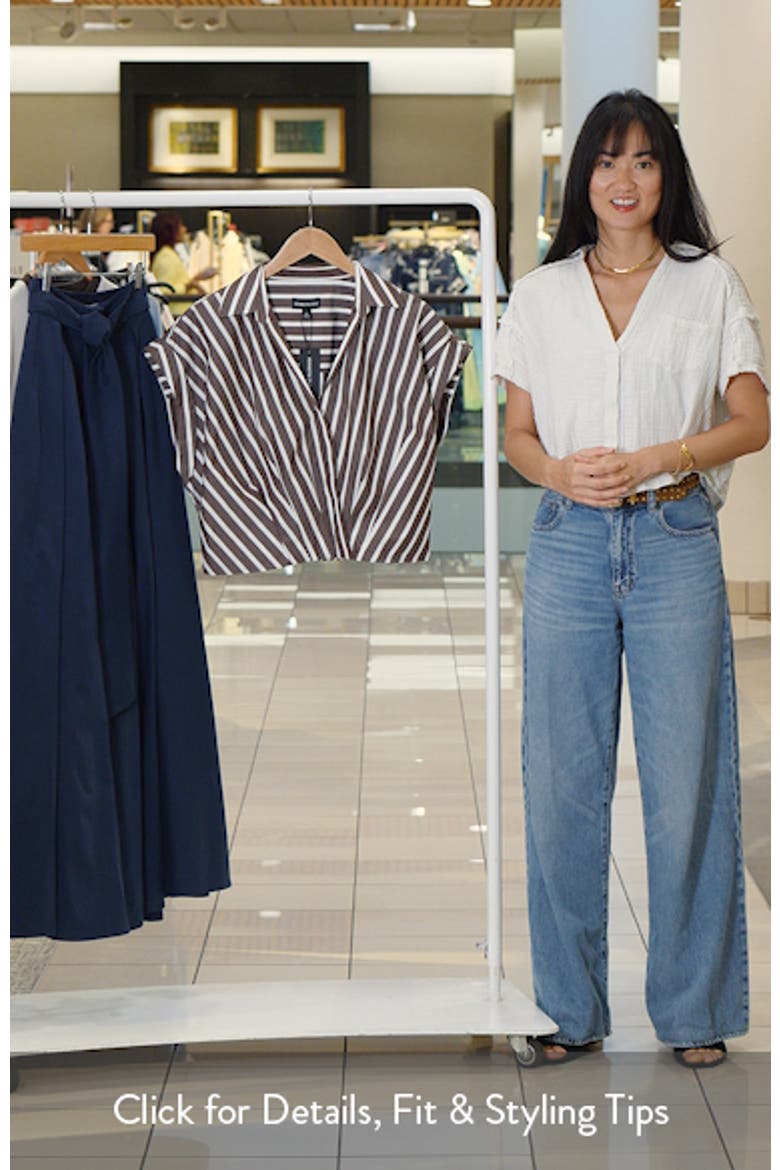 Pleated Crossover Cotton Top video