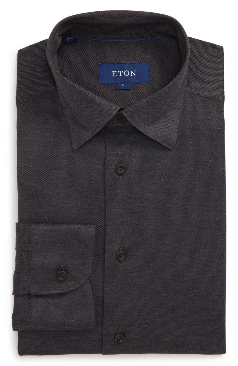 Eton Soft Casual Line Slim Fit Piqué Knit Shirt, Alternate, color,