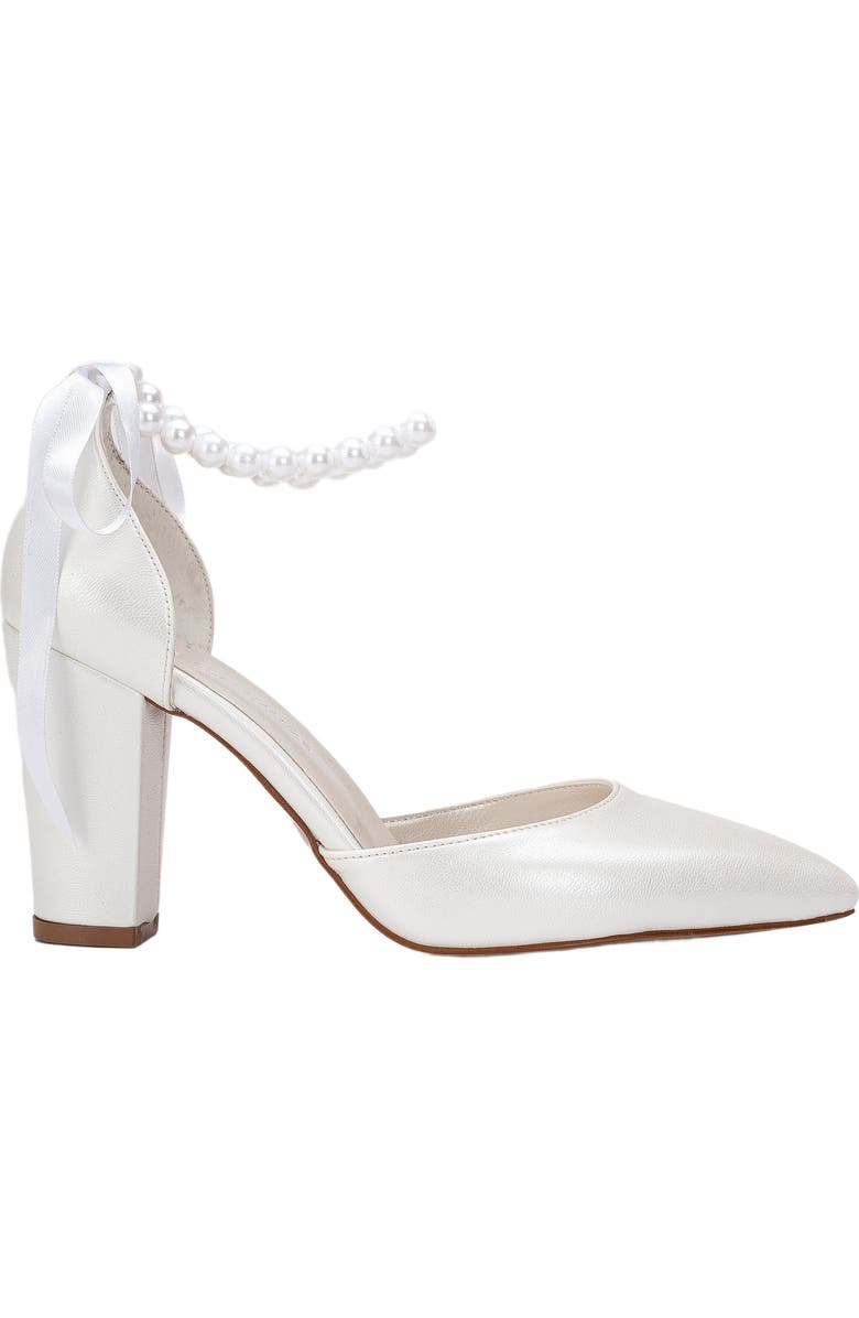 Forever
Always Shoes Agnes Pearl Wedding Heels, Main, color, Ivory