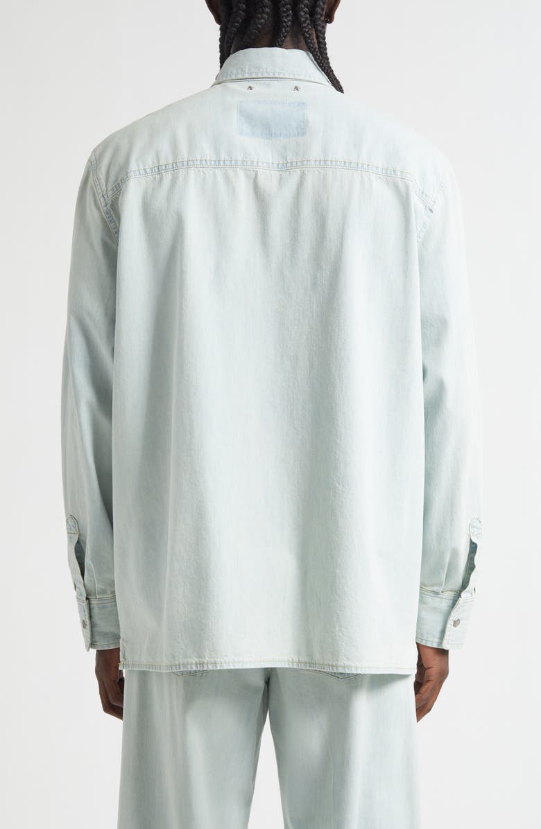Golden Goose Journey Pedro Denim Overshirt, Alternate, color, Light Blue