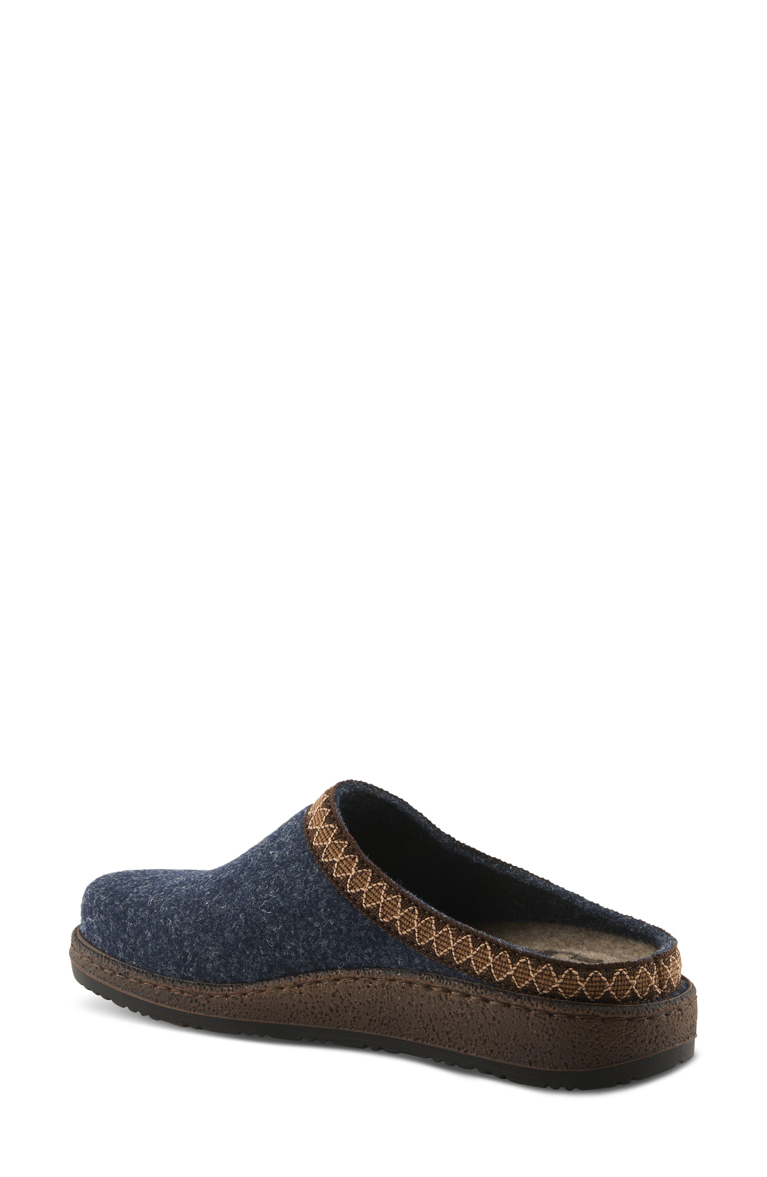 Flexus by Spring Step Snuggee Wool Clog, Alternate, color, Navy