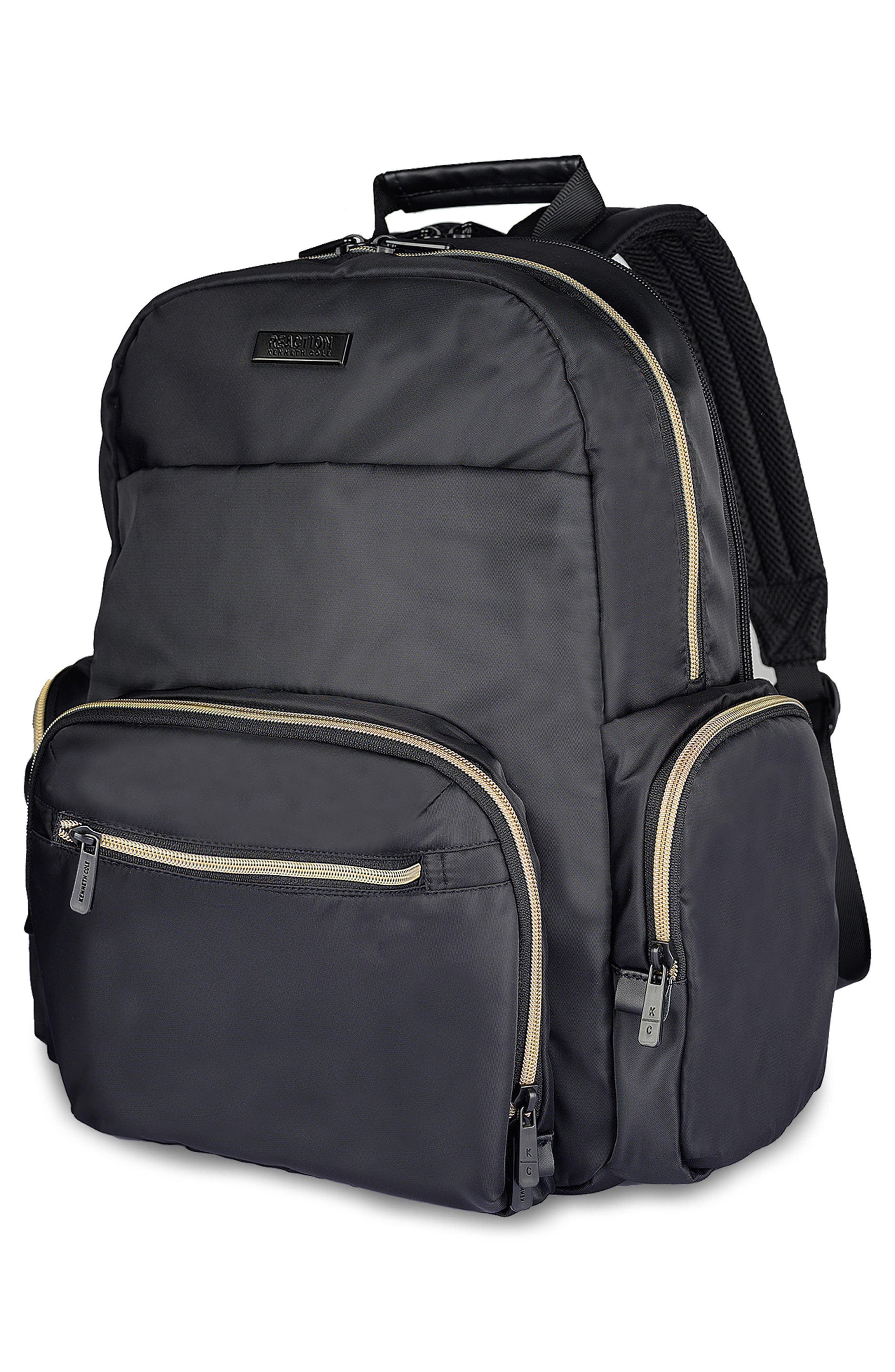 Kenneth Cole Madison Sophie 2-Piece Hardside Carry-On Luggage & Backpack Set, Alternate, color, Black