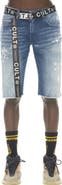 Cult of Individuality Belted Rocker Slim Fit Denim Shorts