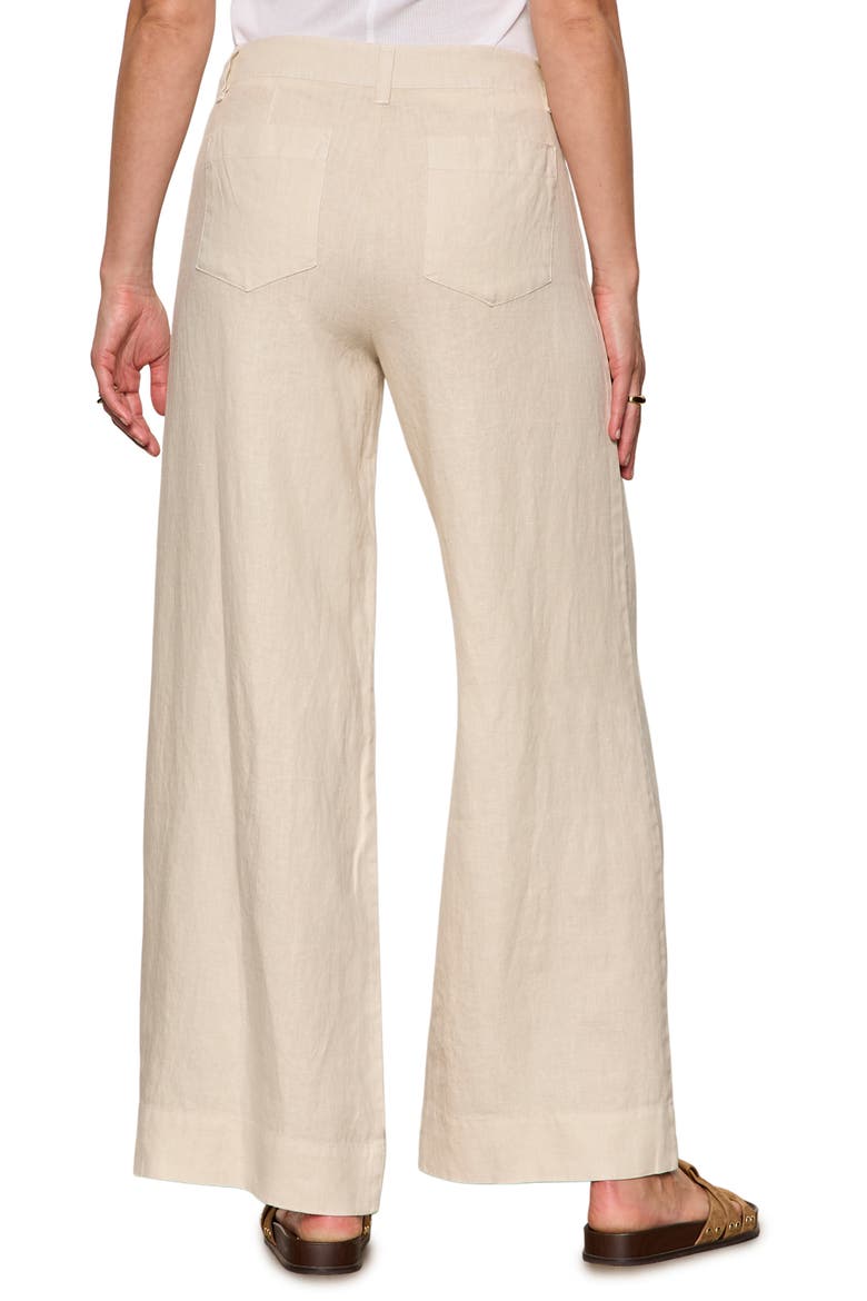 The Marine Linen Wide Leg Pants, Alternate, color, SUMMER SAN