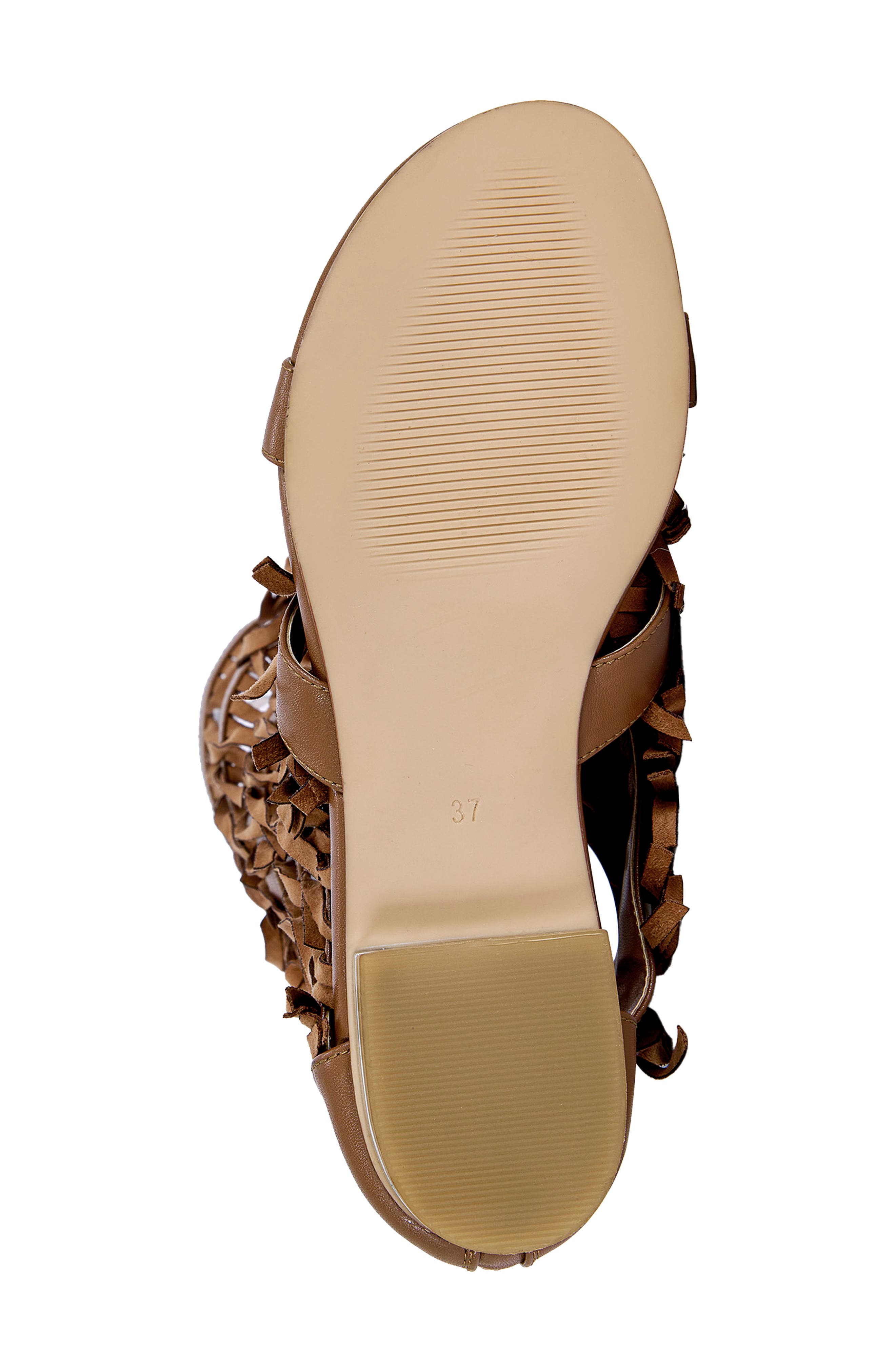 Dustine Gladiator Sandal, Alternate, color, BROWN