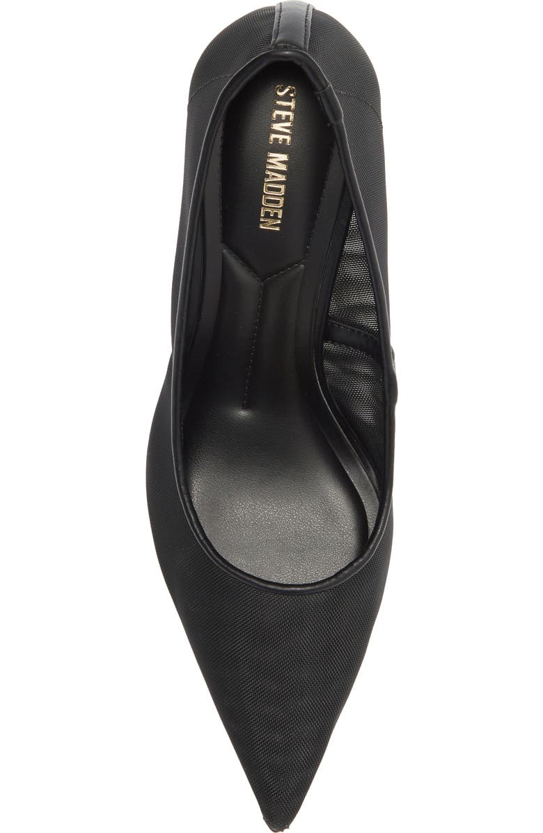 Steve Madden Nicoletta Mesh Pointed Toe Pump, Alternate, color, Black