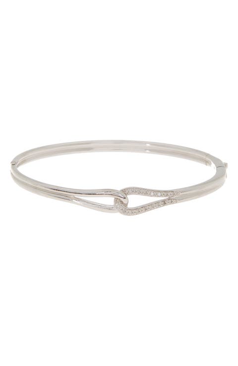 Diamond Loop Bangle Bracelet - 0.15 ctw