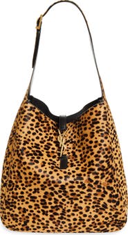 Saint Laurent Large Le 5 à 7 Genuine Calf Hair Shoulder Bag