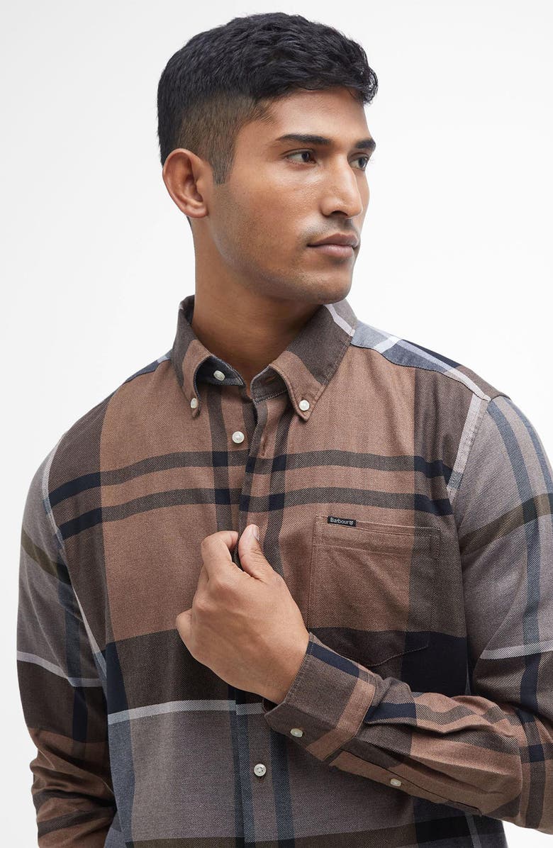 Barbour Dunoon Plaid Slim Fit Button-Down Shirt, Alternate, color, 