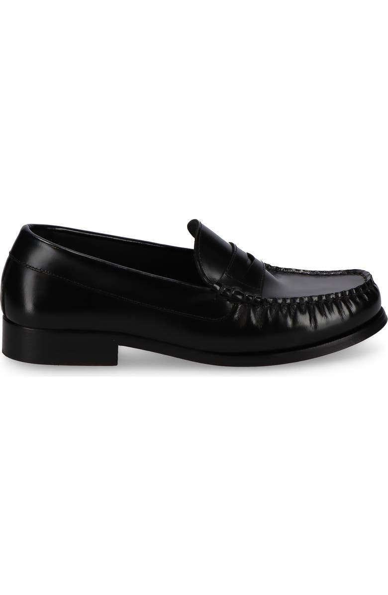 ALOHAS <p>Rivet Leather Loafer (Women)</p>, Alternate, color, Black