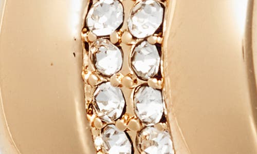 Ettika Pavé Center Hoop Earrings In Gold