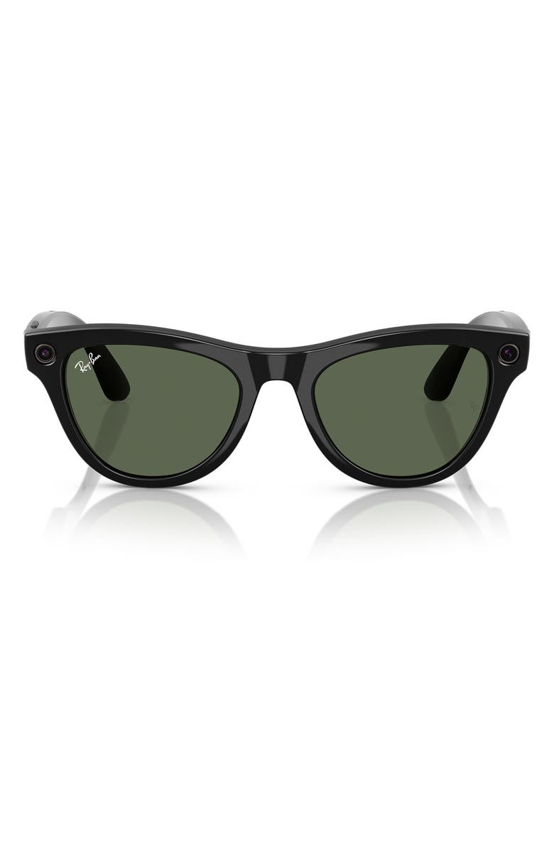 Ray-Ban Meta Skyler 52mm Cat Eye AI Sunglasses, Main, color,
